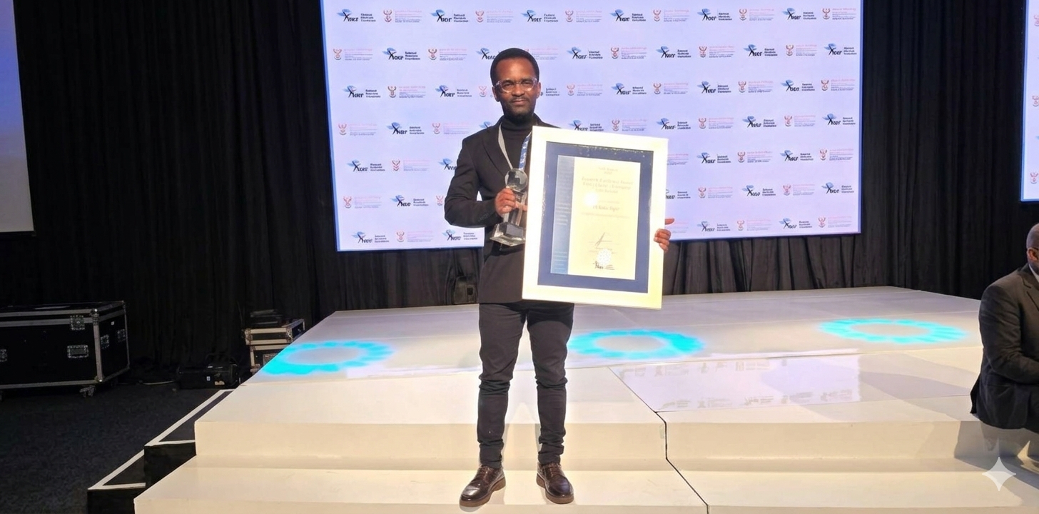 Dr Isaac Nape NRF Research Excellence awardee 600X300